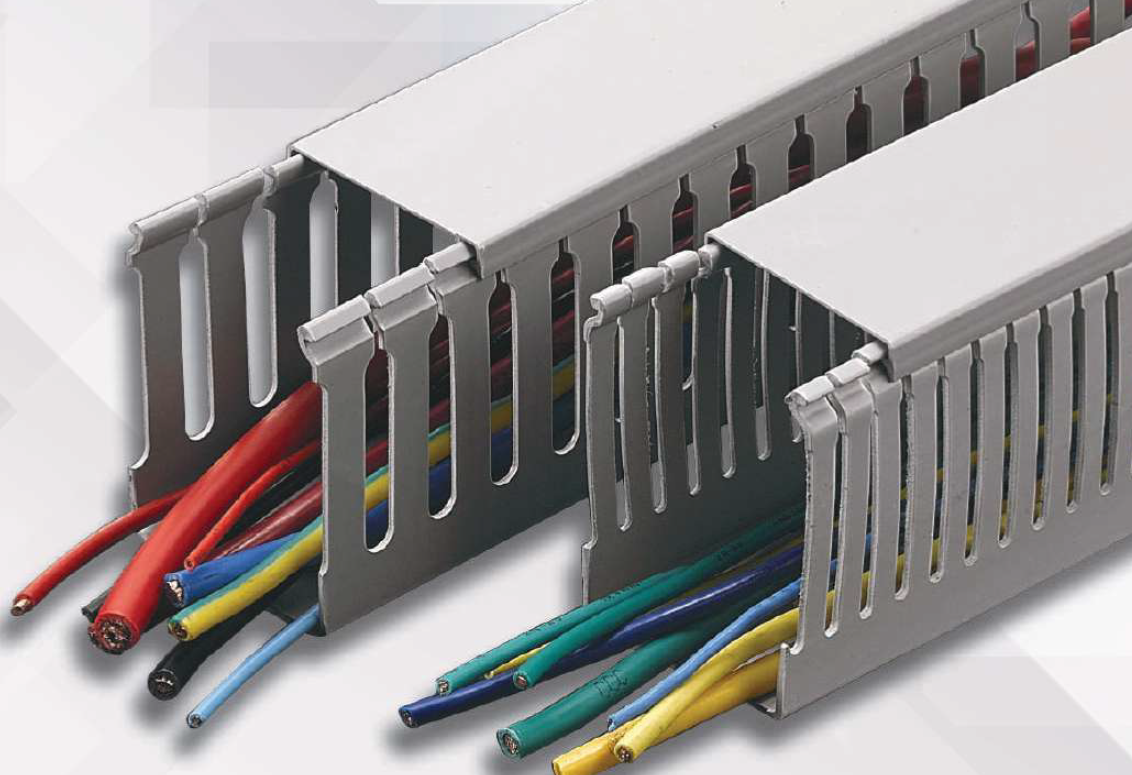 VABS PVC C Type Wiring Duct  – Grey –