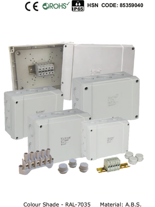 ELETTRO Junction Box With Brass Connector IP-65 - Multiple Sizes